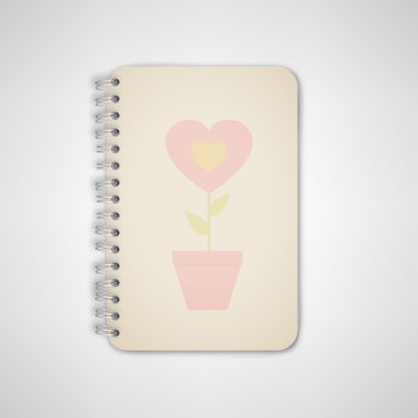 Çiçek deseni ile defter