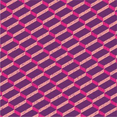 Mor izometrik dikdörtgen desen