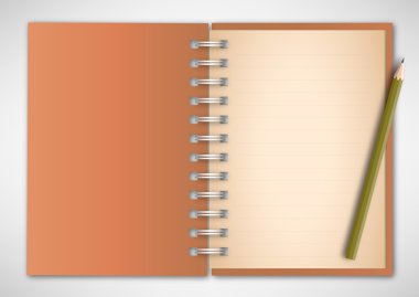 kapak defter ve kalem