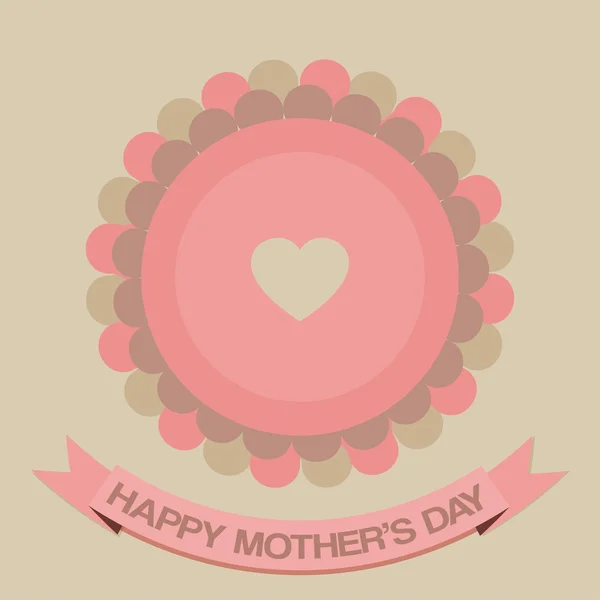 Feliz tarjeta del día de la madre — Vector de stock