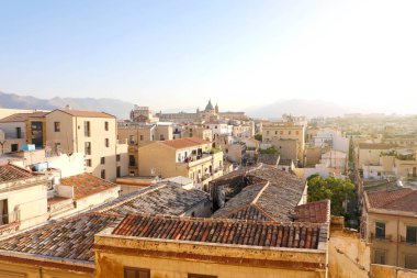 Palermo 'nun havadan görünüşü, Sicilya, İtalya