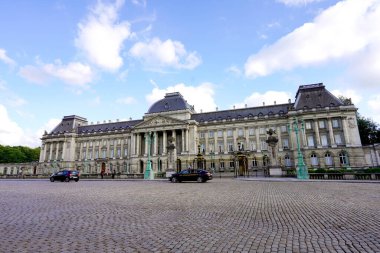 BRÜKSEL, BELGIUM - 7 Haziran 2022: Brüksel Kraliyet Sarayı, Belçika, Avrupa