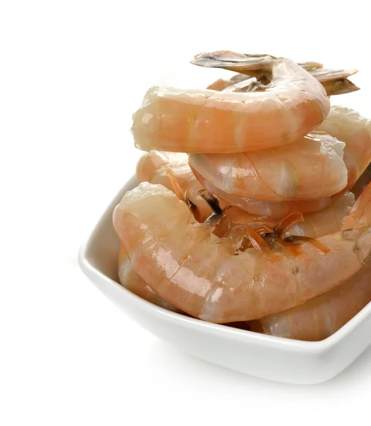 Fresh Shrimps And Lemon — Stock Photo, Image