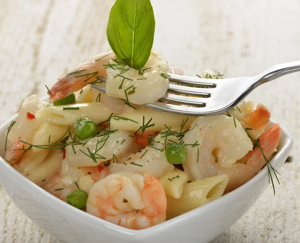 Pasta With Shrimps — Stock Photo, Image