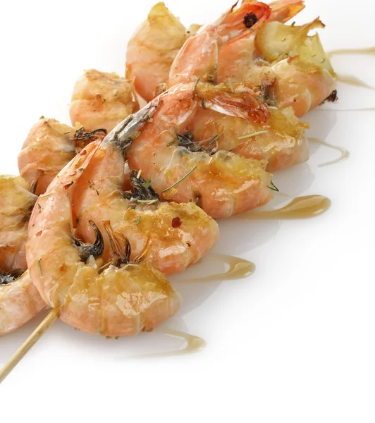 Crevettes grillées — Photo