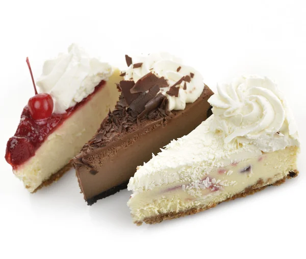 Cheesecake Slices — Stock Photo, Image