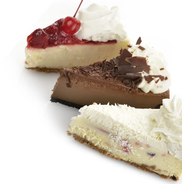 Cheesecake Slices — Stock Photo, Image