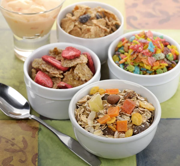 Muesli And Cereal Assortment — Stock Photo, Image