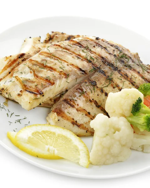 Fischfilet vom Grill — Stockfoto