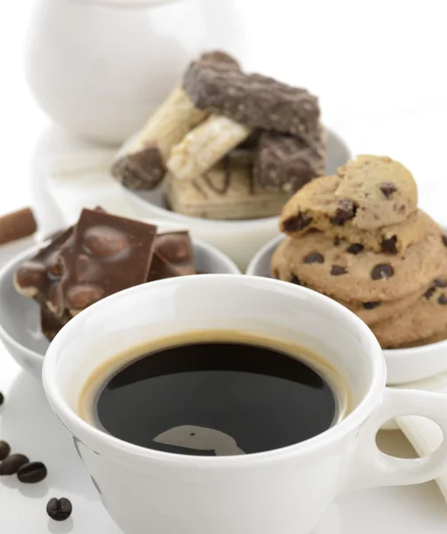 Kahve ve tatlılar — Stok fotoğraf
