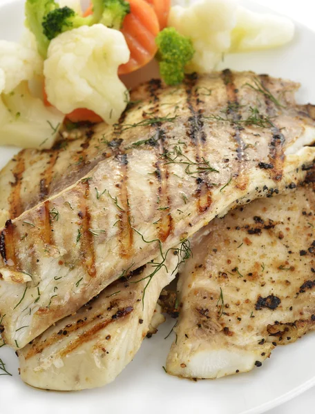 Gegrillter Fisch — Stockfoto