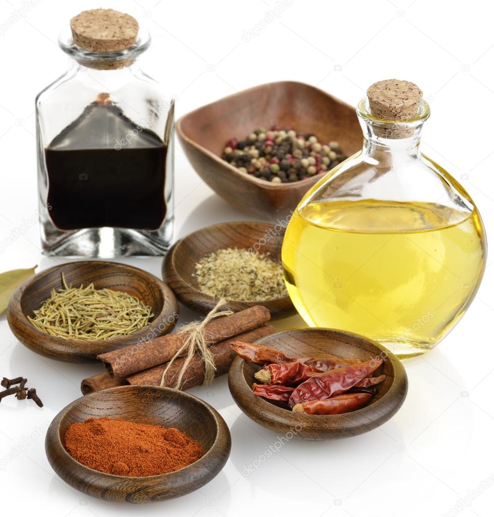 Olive Oil,Vinegar And Spices