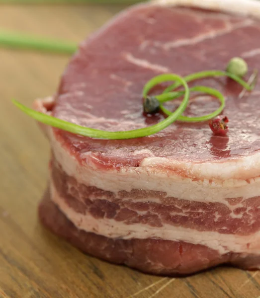 Bacon Wrapped Beef Fillet — Stock Photo, Image