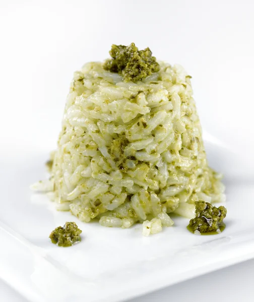 Pesto soslu risotto — Stok fotoğraf