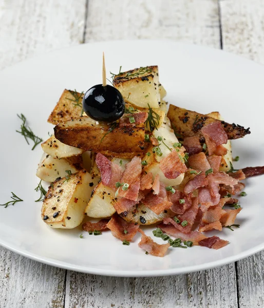 Gefrituurde aardappelen — Stockfoto