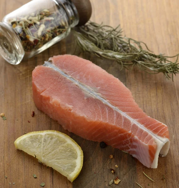 Raw Salmon Fillet — Stock Photo, Image