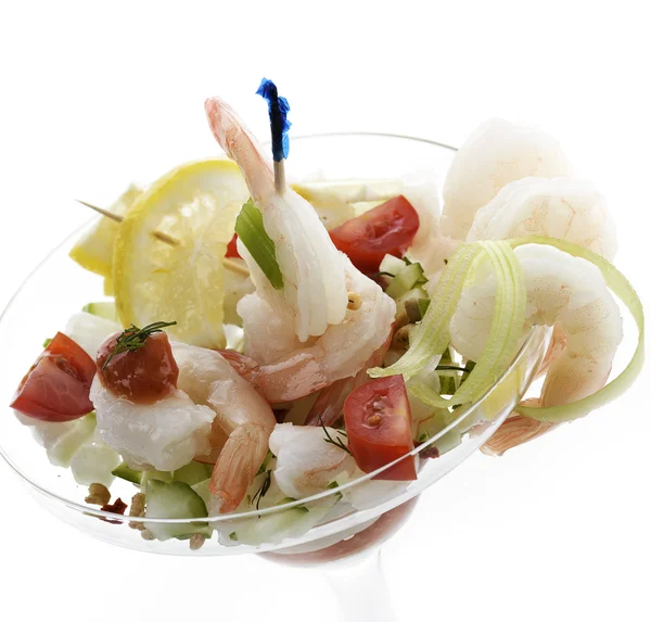 Salade met garnalen — Stockfoto