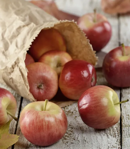 Apples In A Paper Bag — Stock Photo, Image
