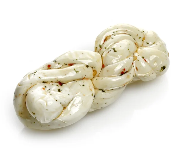 Gevlochten mozzarella — Stockfoto