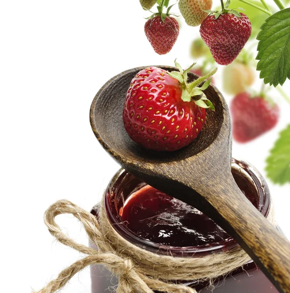 Aardbeienjam — Stockfoto