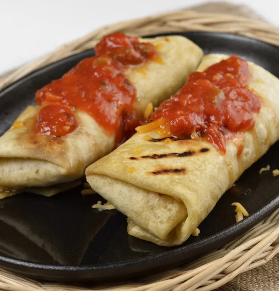 Meksykańskie burritos — Zdjęcie stockowe