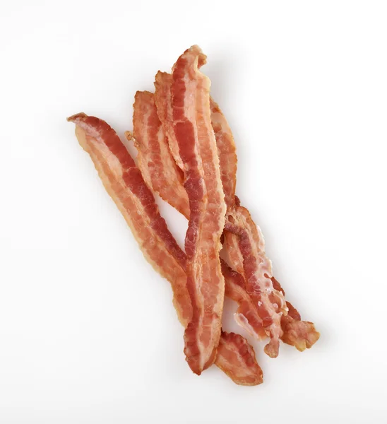 Tiras de bacon frito — Fotografia de Stock