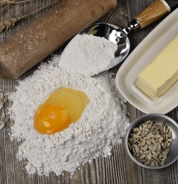 Bakande ingredienser — Stockfoto