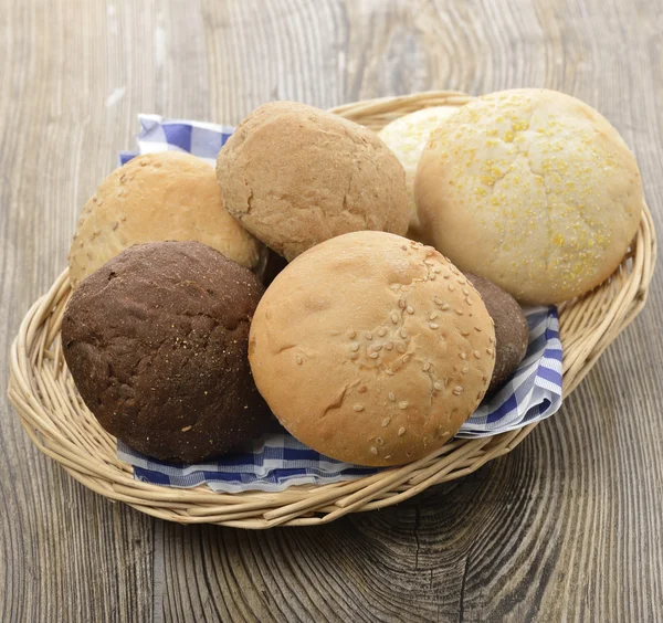 Bread Buns Assortment — Stock Photo, Image