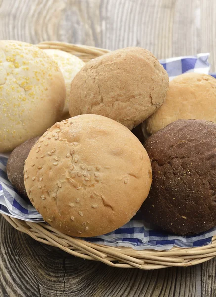 Bread Buns Assortment — Stock Photo, Image