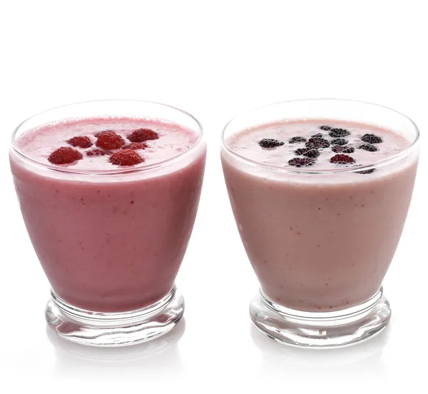 Smoothie aux framboises et aux mûres — Photo