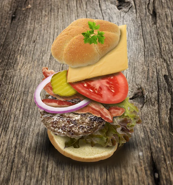 Ingredientes de hamburguesa — Foto de Stock