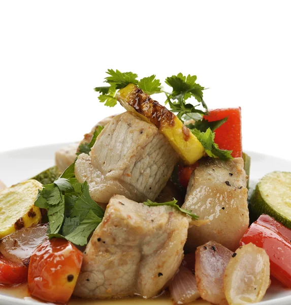 Pork With Vegetables — Stock Photo, Image