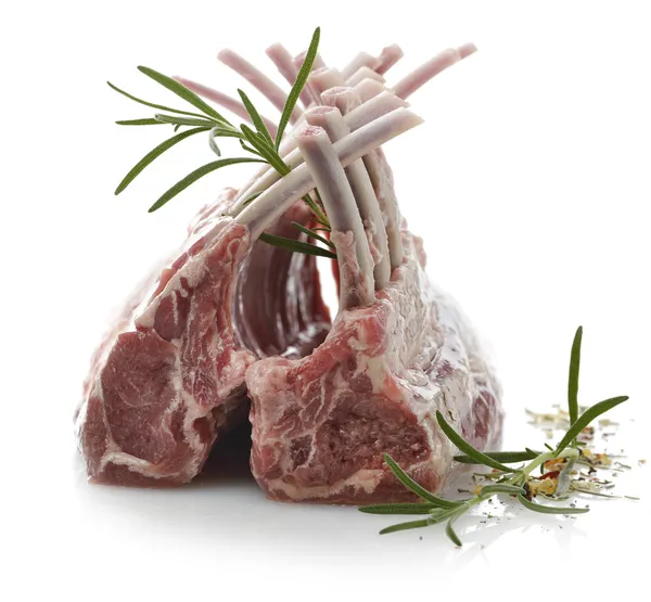 Racks Of Raw Lamb Ribs — Stock Photo, Image