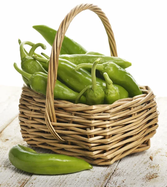 Färsk grön paprika — Stockfoto