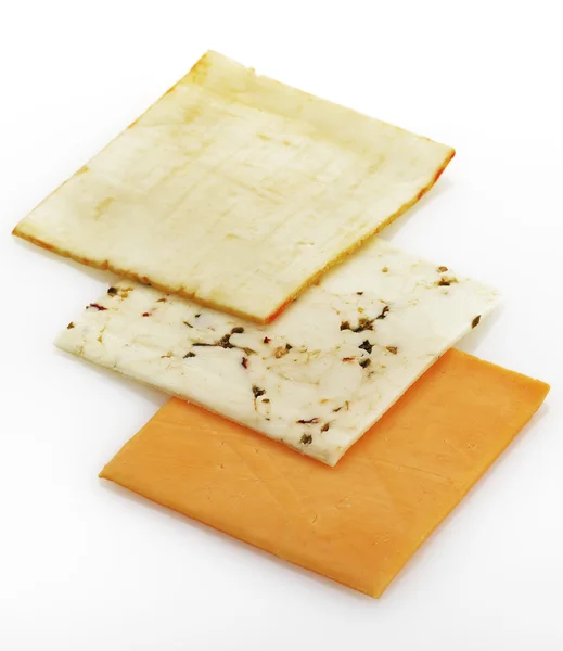 Rebanadas de queso — Foto de Stock