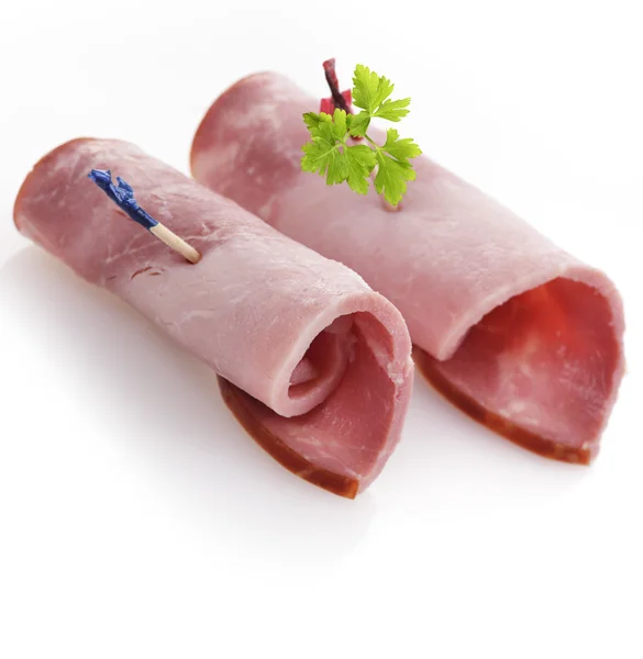 Rolled Slices Of  Pork — Stock Photo, Image