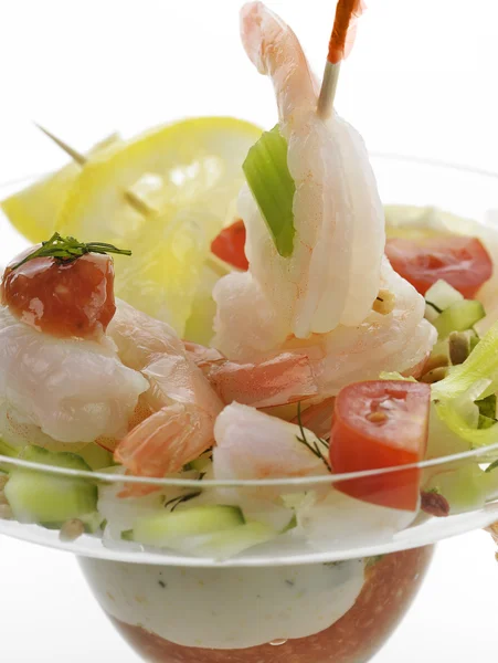 Insalata con gamberetti — Foto Stock