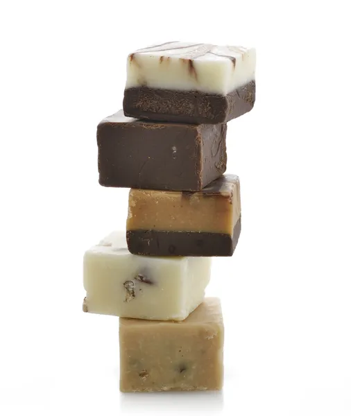 Coleção de chocolate Fudge — Fotografia de Stock