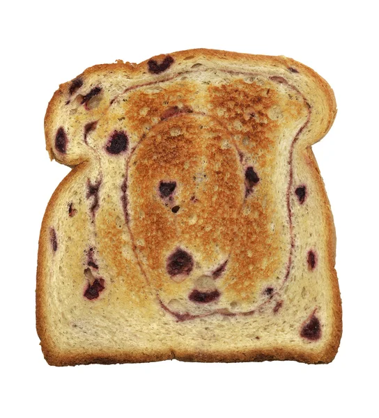 Swirl Bread Toast With Blueberries — Stock Photo, Image