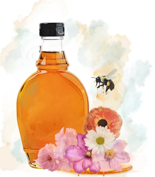 Honey Bottle — Stock Photo, Image