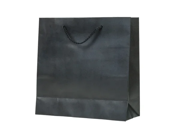 Papierkleur tas, zwart — Stockfoto