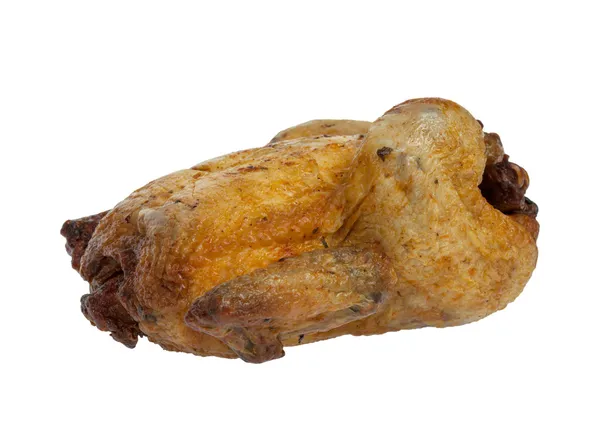 Ayam panggang atau kalkun dengan latar belakang putih — Stok Foto
