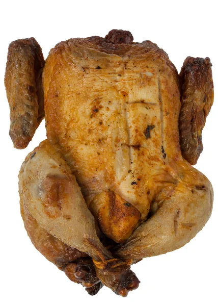 Pollo asado o pavo sobre fondo blanco — Foto de Stock