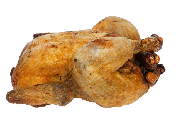 Ayam panggang atau kalkun dengan latar belakang putih — Stok Foto