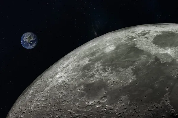 gezegen dünya ve ay, nasa tarafından döşenmiş bu görüntü unsurları.