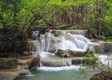 Erawan şelale, seviye 5 kanchanaburi, Tayland