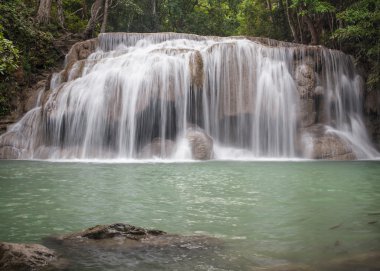 Erawan şelale, düzey 3 kanchanaburi, Tayland