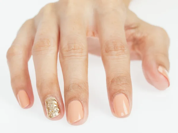 Vrouwen handen met nagel manicure — Stockfoto