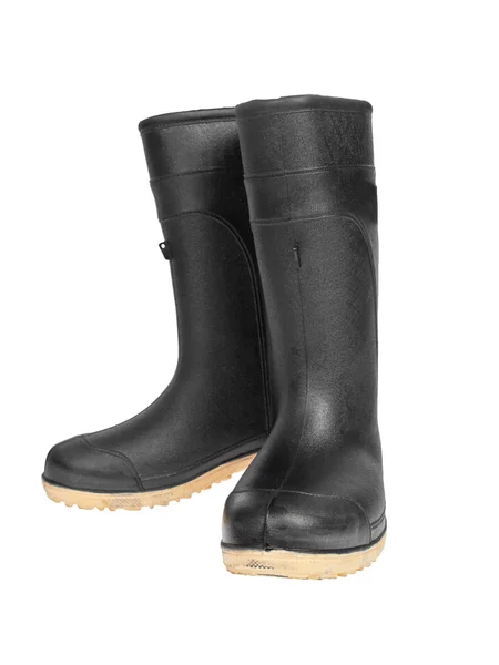 Rubber boot svart färg — Stockfoto