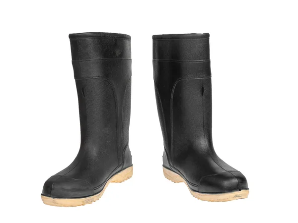 Rubber boot svart färg — Stockfoto